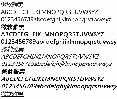 微软雅黑字体 for Mac  1.0软件截图（3）