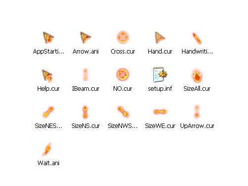 神秘动态火光鼠标指针软件截图（1）