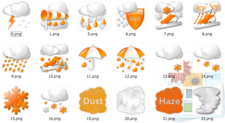 齐全!一套天气图标(png格式)软件截图（2）