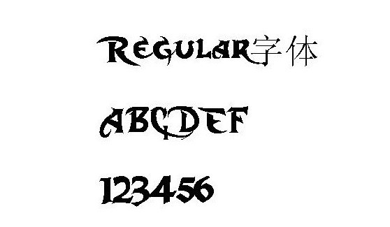 regular字体软件截图（1）